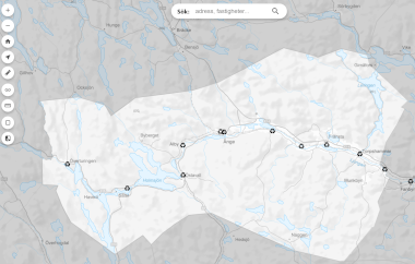 Kartutsnitt från Ångekartan